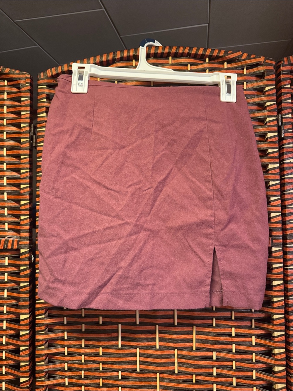 wild fable Dusty Rose Mini Skirt with Front Slit